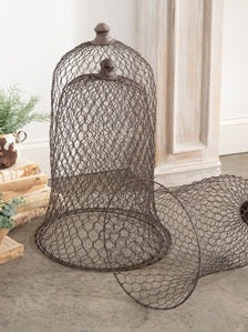 Set of Three Wire Bell Cloches