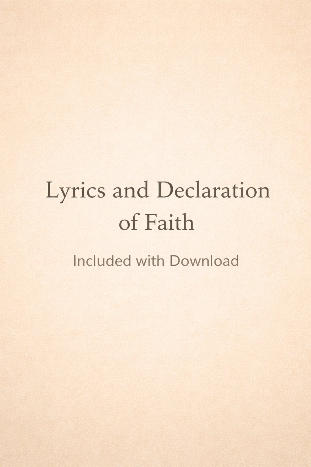 Unseen Heroes Original Song + Printable Lyric Sheet