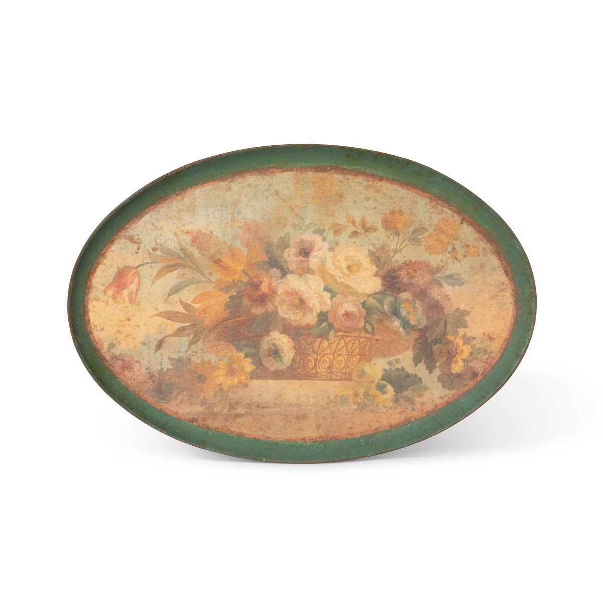 Oval Vintage Floral Prints, 2 Assorted Styles