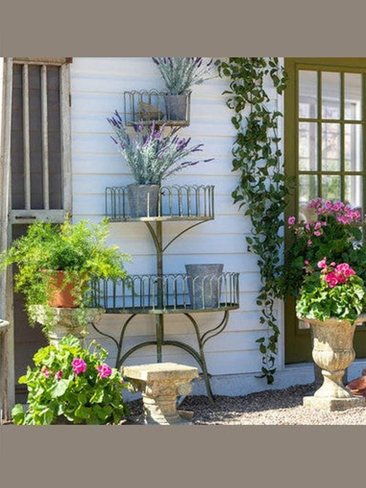 Iron Conservatory Tiered Shelf