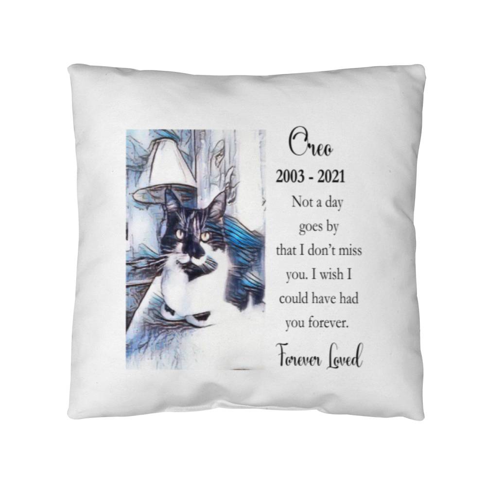 Custom Pet Memorial Pillow Keepsake, Loss of Pet, Pet Sympathy Gift, Pet Memorial, Any Pet Portrait