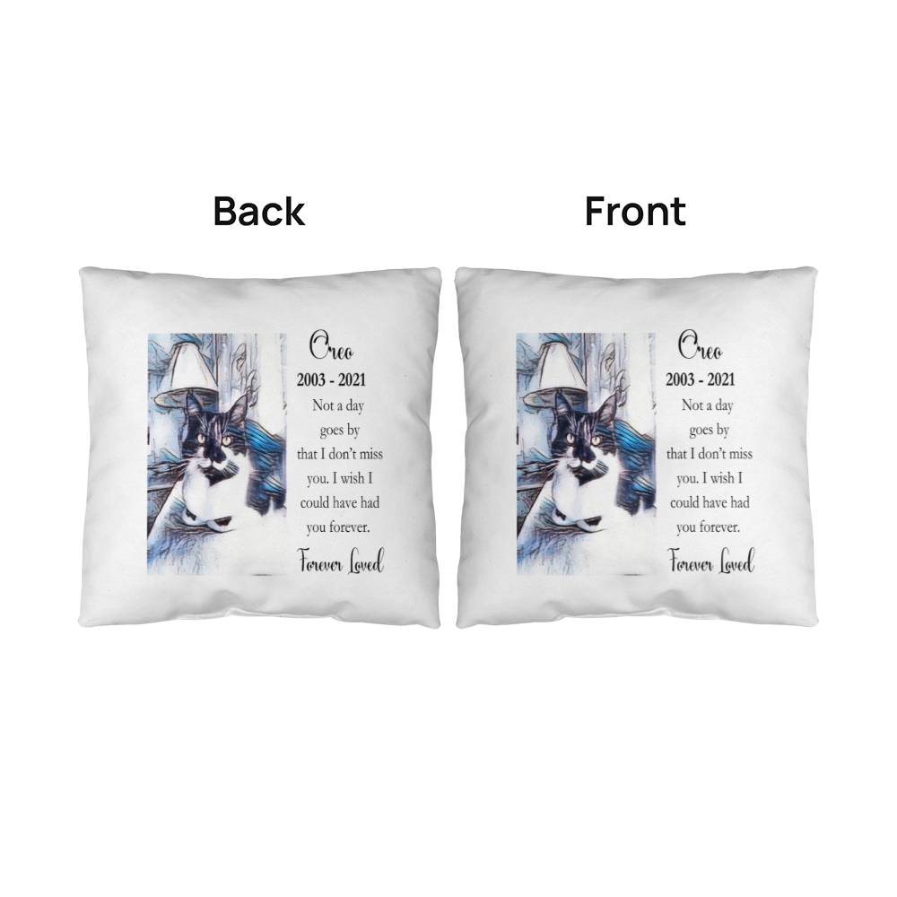 Custom Pet Memorial Pillow Keepsake, Loss of Pet, Pet Sympathy Gift, Pet Memorial, Any Pet Portrait