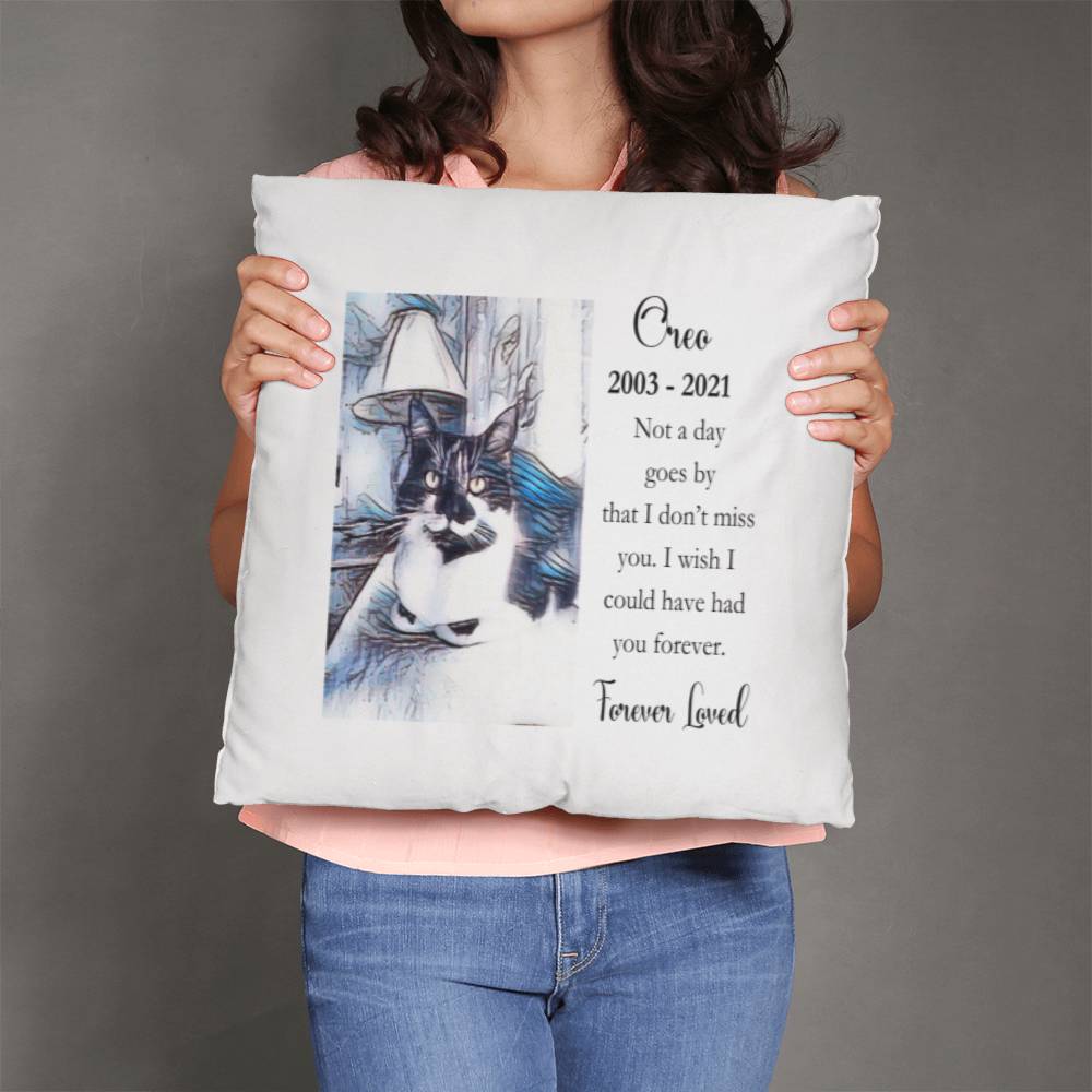 Custom Pet Memorial Pillow Keepsake, Loss of Pet, Pet Sympathy Gift, Pet Memorial, Any Pet Portrait