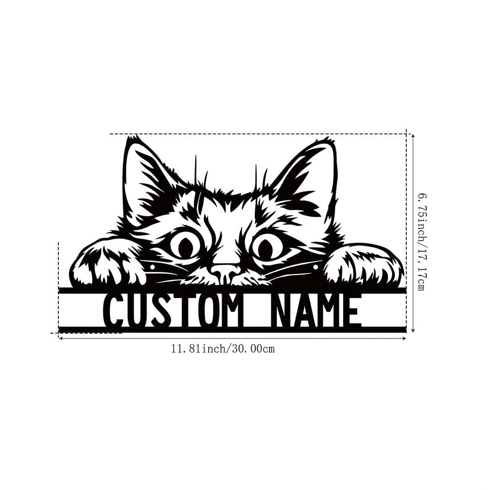 Custom Cat Metal Wall Art