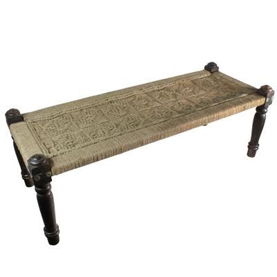 Hand Woven Jute Bench