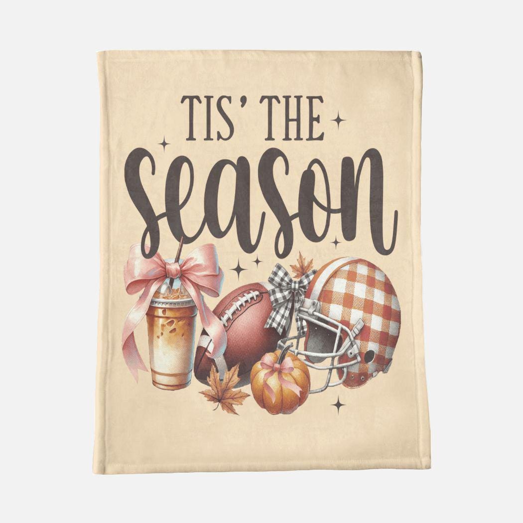 Tis The Season Minky Blanket - 30" x 40" Great Gift