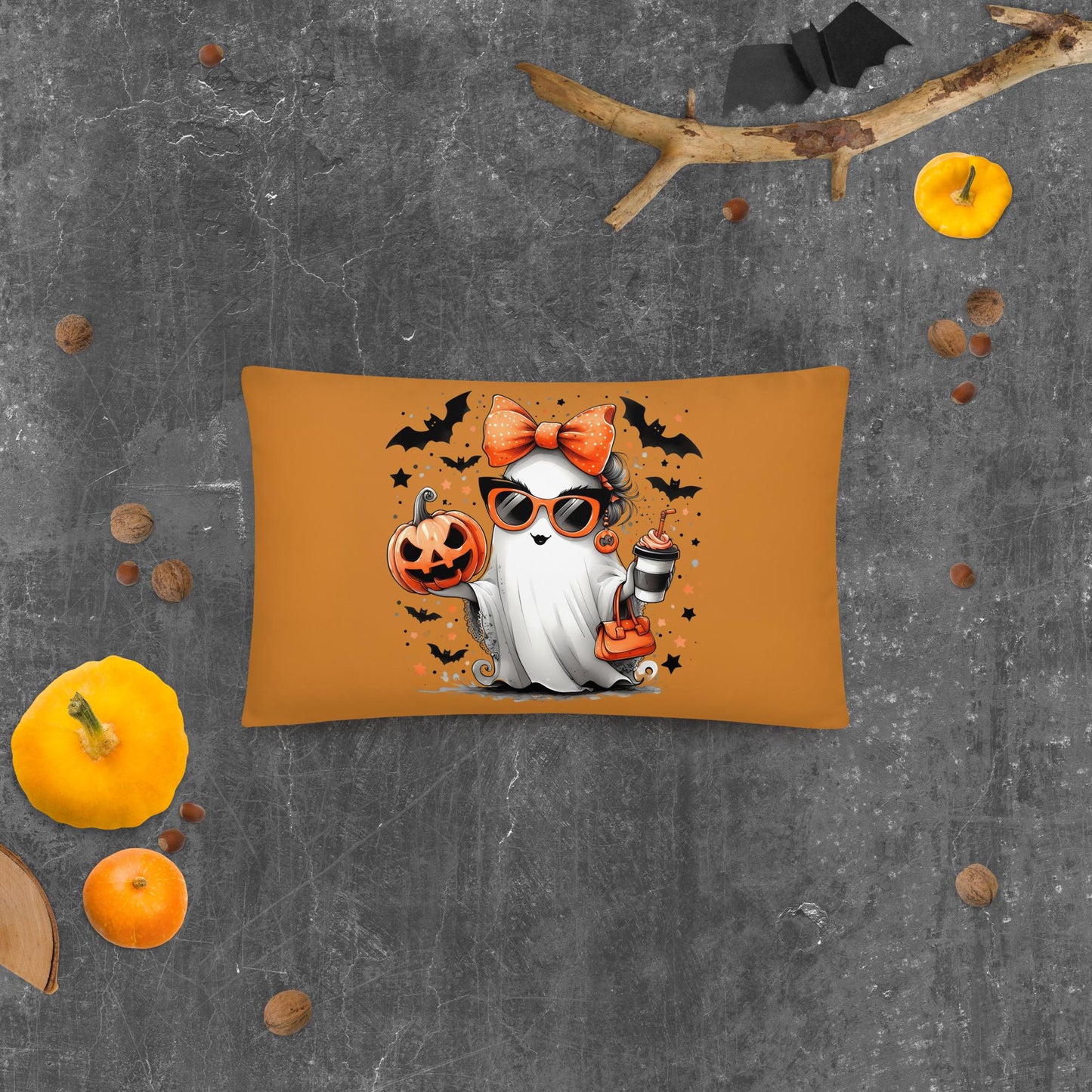 Boo-tifully Adorable Ghost Pillow