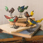 Set of 5 Recycled Metal Birds