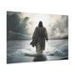 Jesus Walking Water Canvas Print