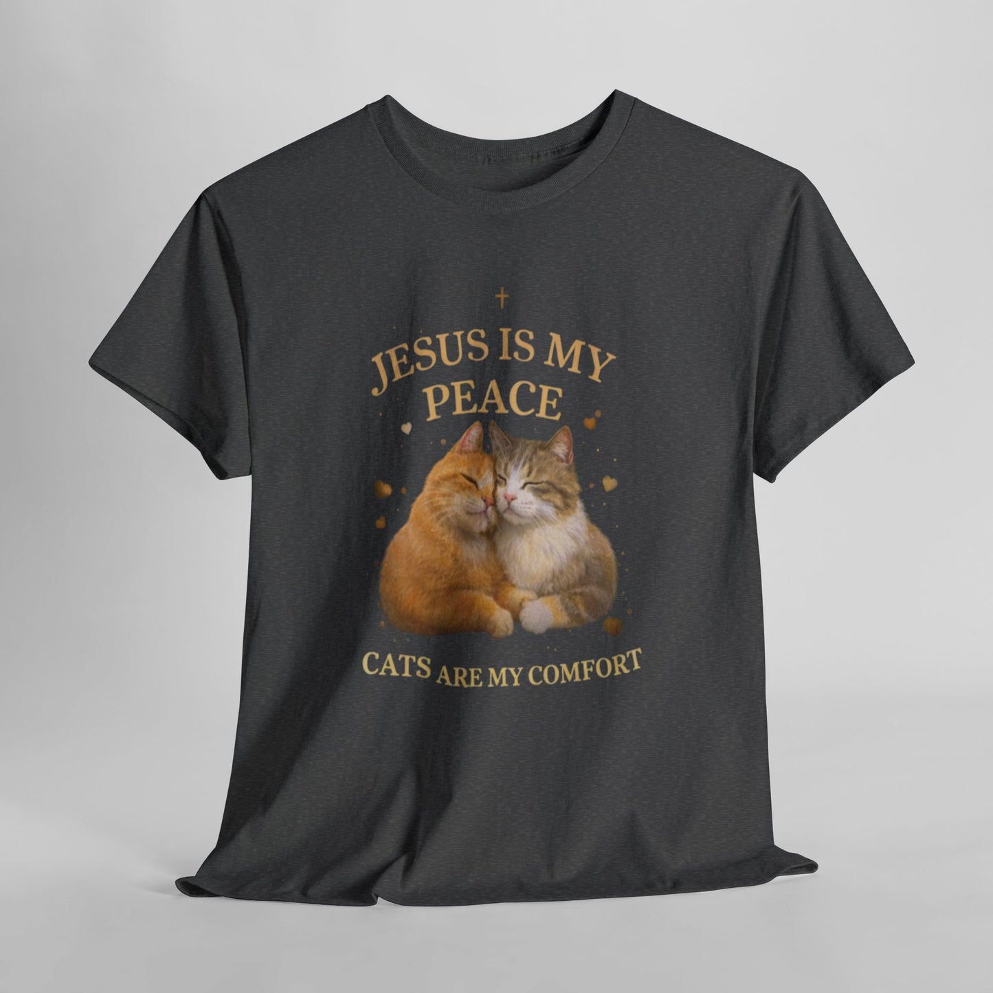 Jesus Is My Peace, Cats Are My Comfort T-Shirt