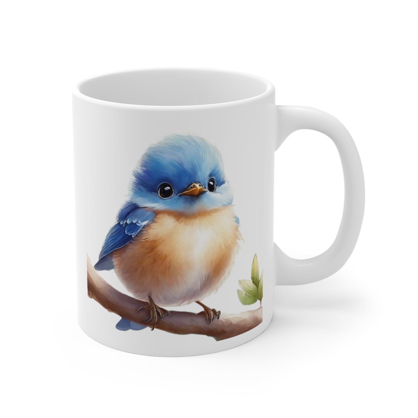 Adorable Baby Blue Bird Mug For Bird Lovers