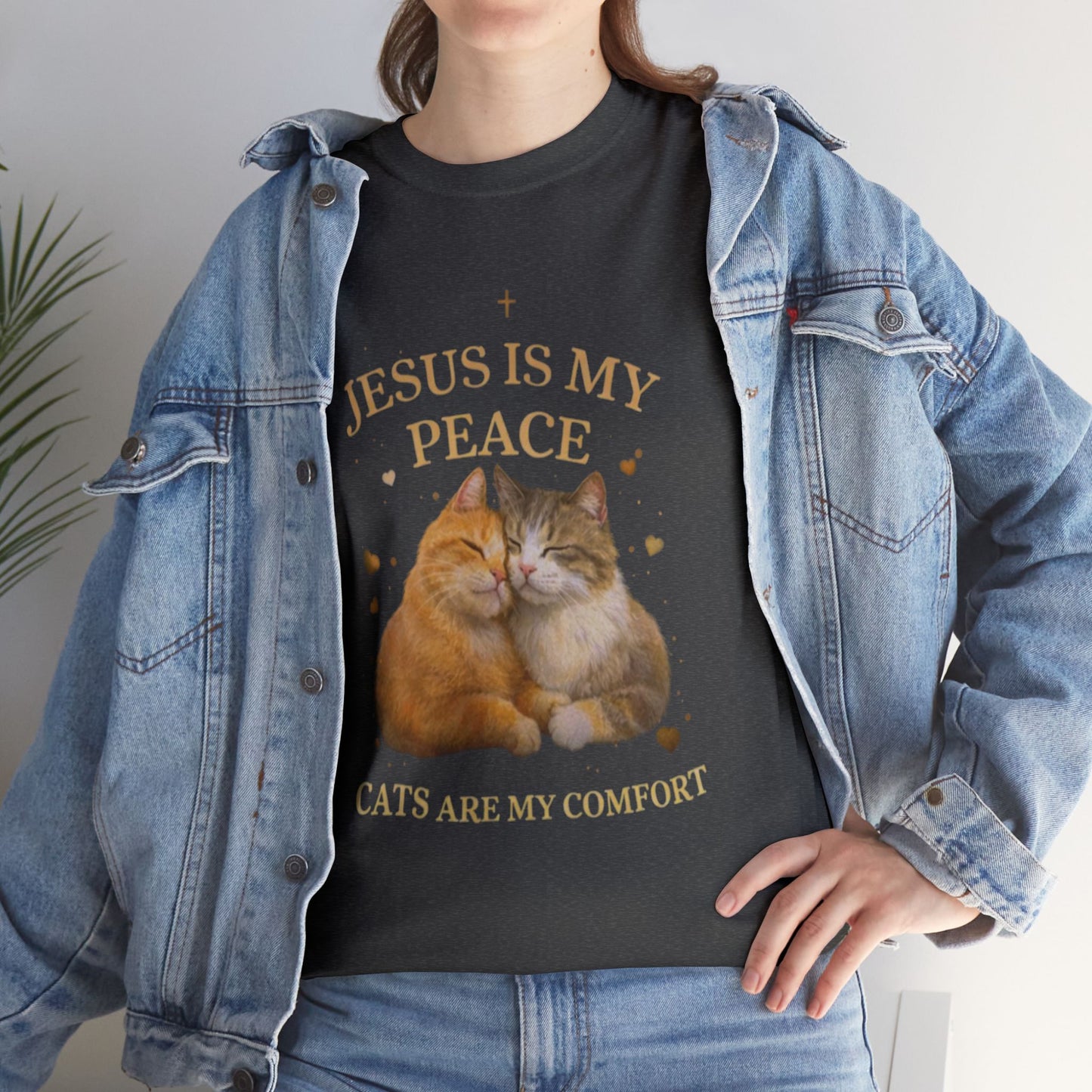 Jesus Is My Peace, Cats Are My Comfort T-Shirt