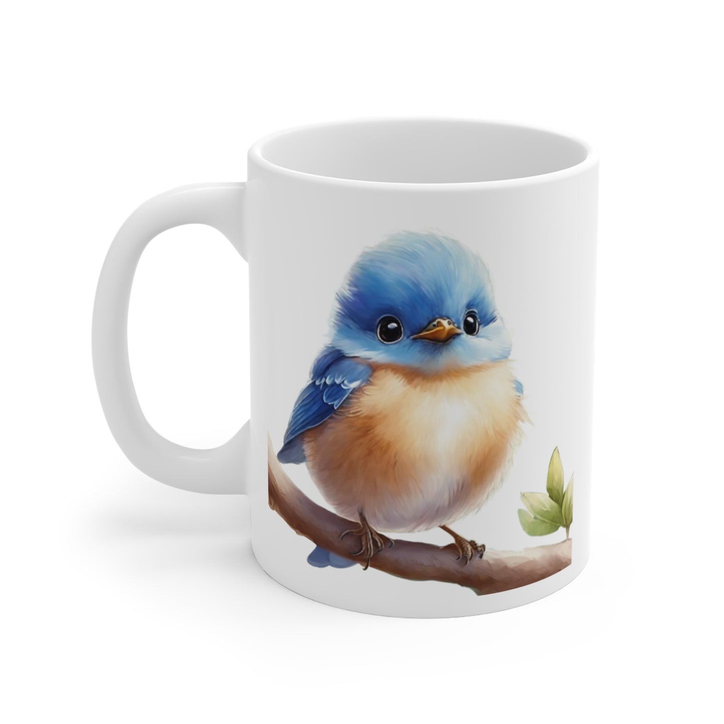 Adorable Baby Blue Bird Mug For Bird Lovers