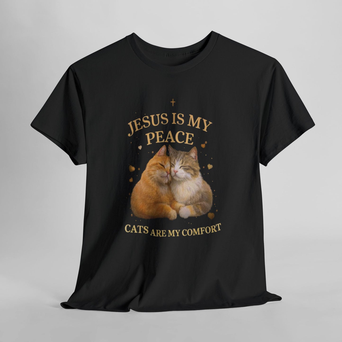 Jesus Is My Peace, Cats Are My Comfort T-Shirt