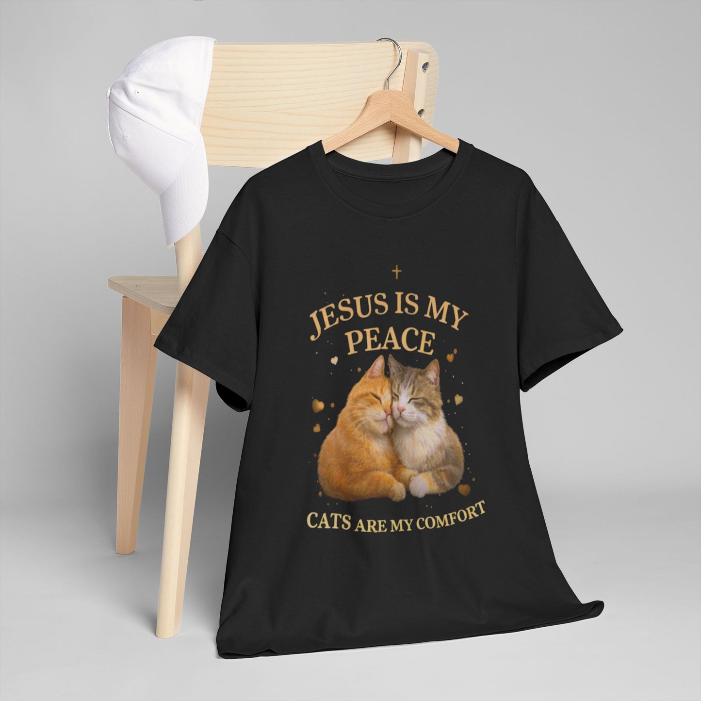 Jesus Is My Peace, Cats Are My Comfort T-Shirt