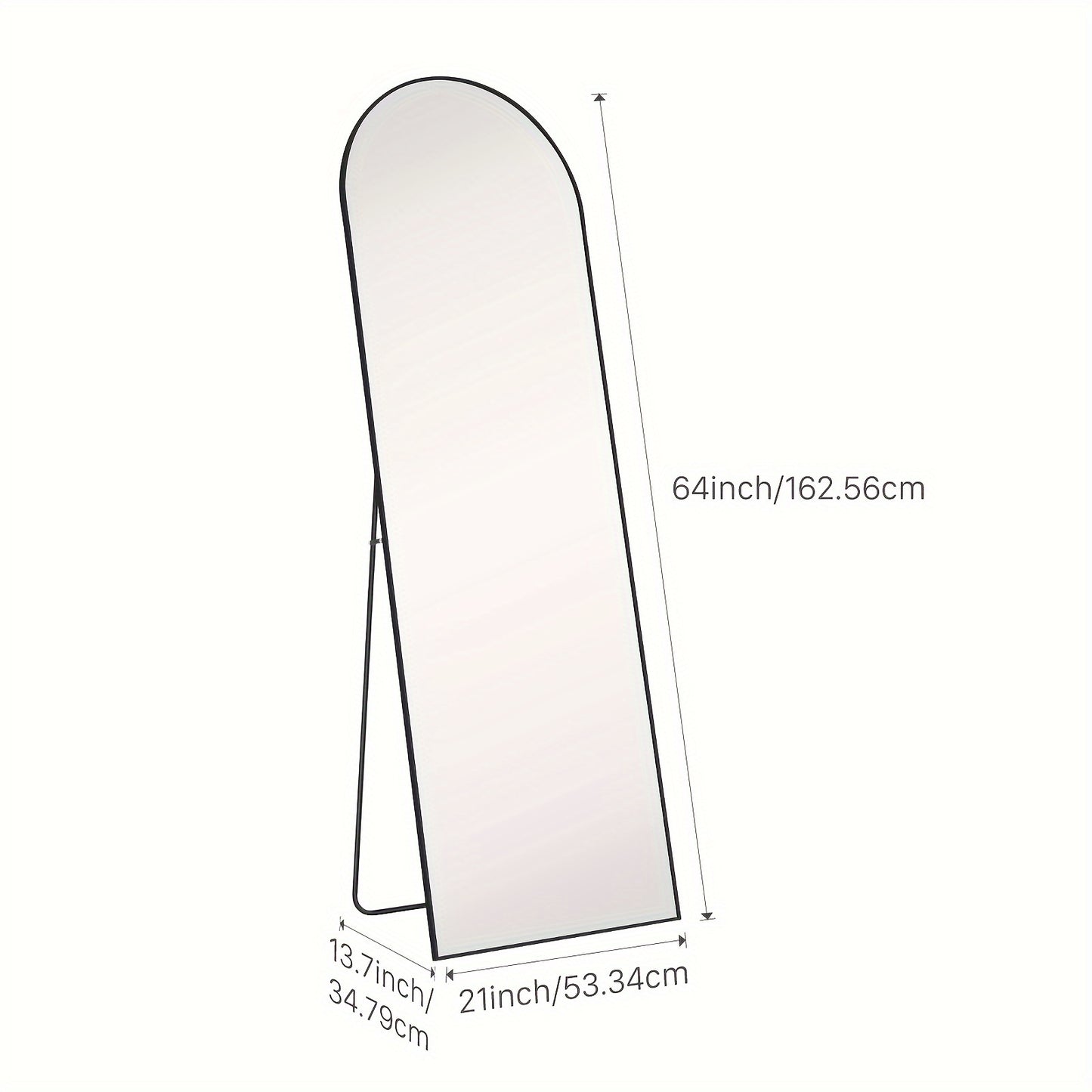 Full-Length Floor Mirror with Stand