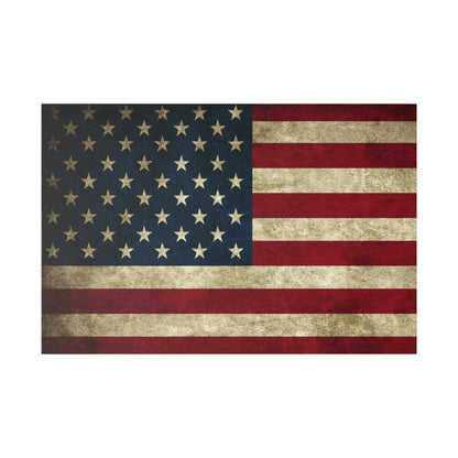 Vintage Flag Matte Canvas