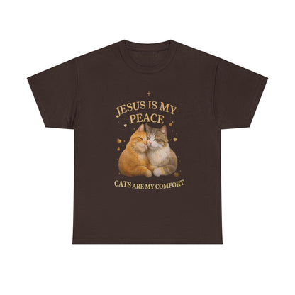 Jesus Is My Peace, Cats Are My Comfort T-Shirt
