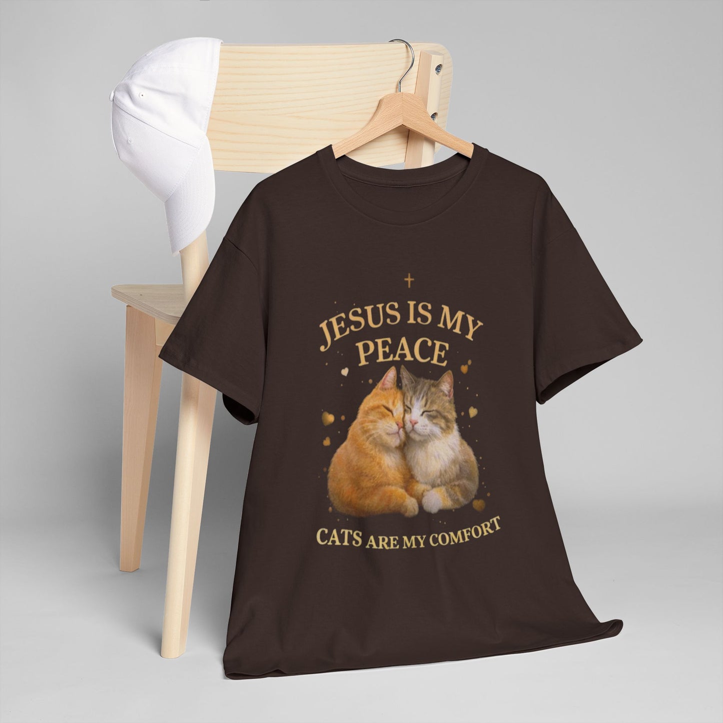 Jesus Is My Peace, Cats Are My Comfort T-Shirt