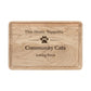 Engraved Cat Rescue Wooden Cutting Board  “This Home Supports Community Cats”