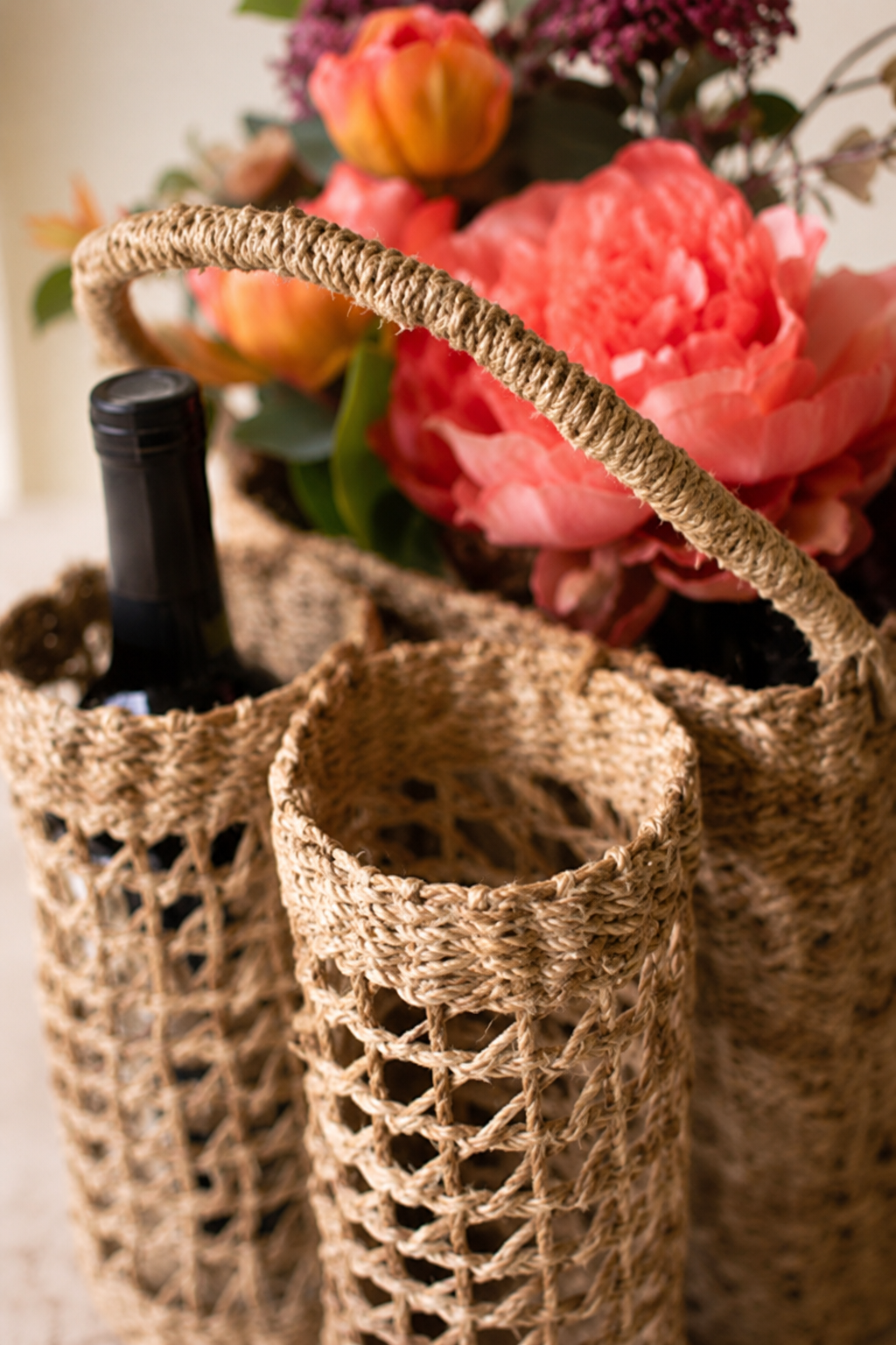 Seagrass Wine and Storage Basket