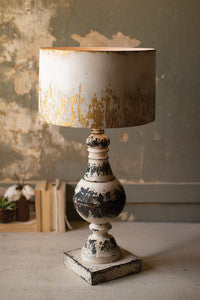 Metal Table Lamp with Metal Shade