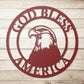 God Bless America, Eagle Metal Sign