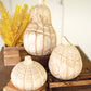 Set of 3 Natural Wood Pumpkins