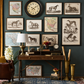 Vintage Canine Species Sepia Prints: 2 Varied Styles