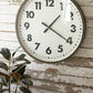 Round Black and White Wall Clock