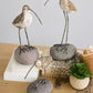 Set of 3 Painted Clay Shore Birds on Rock Bases