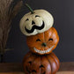 Hand Painted Metal Halloween Stacking Jack-O-Lanterns