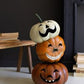 Hand Painted Metal Halloween Stacking Jack-O-Lanterns