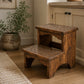 Heritage Inlay Mango Wood Step Stool – Limited Final Stock