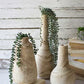 Set of 3 Hand-Carved Tall Wooden Bottles