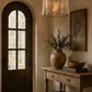 Two-Tiered Round Pendant Light with Glass Chimes