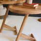 Set of 2 Acacia Wood Tray Tables