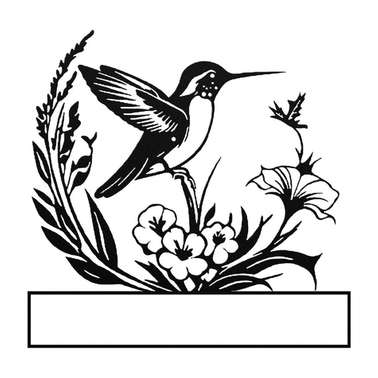 Personalized Metal Bird & Floral Wall Plaque – Custom Farmhouse Art Decor, No Electricity Required – Perfect Gift for Nature & Bird Enthusiasts