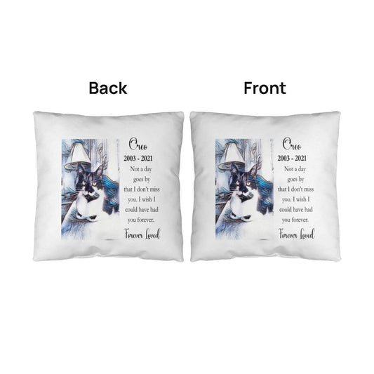 Custom Pet Memorial Pillow Keepsake,  Loss of Pet,  Pet Sympathy Gift, Pet Memorial, Any Pet Portrait