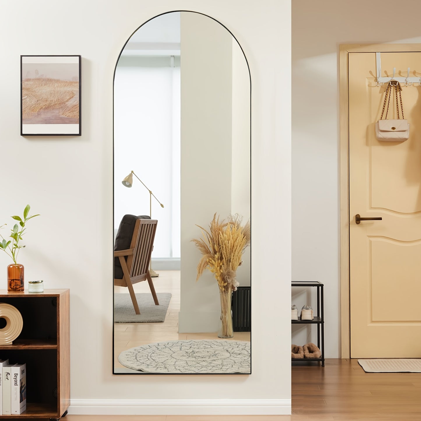 Full-Length Floor Mirror with Stand