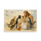 Jesus with Cats – A Portrait of Compassion Poster