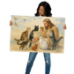 Jesus with Cats – A Portrait of Compassion Poster