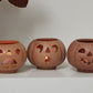 Grinning Pumpkin Votive Candle Holder Set of 6