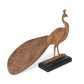 Vintage Folk Art Peacock Sculpture