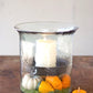 Giant Glass Candle Cylinder With Rustic Insert