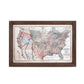 Vintage United States Framed Map