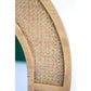 Woven Arched Rattan Framed Wall Mirror- Small