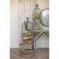 Old Gold Wire Cloche Topiaries Set/2