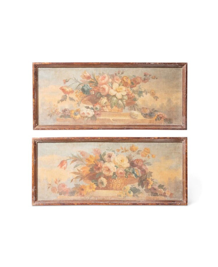 Vintage Floral Canvas Prints - 2 Varieties