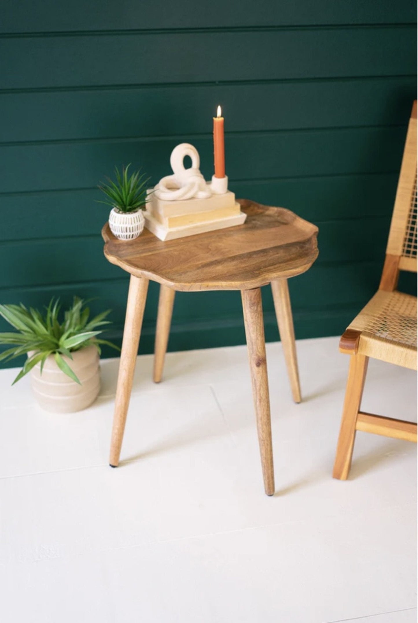 Crafted Wooden Accent Table